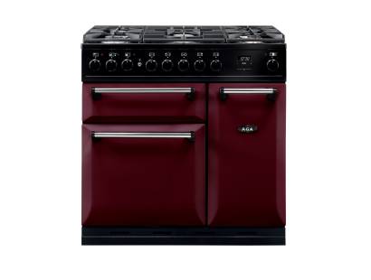 AGA MDX90DFCBY | Masterchef Deluxe Dual Fuel Cranberry Range Cooker